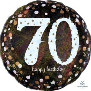 M.28'' CHIFFRE 70 SPARKLING BIRTHDAY H/S