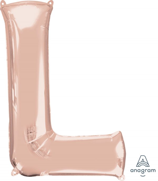 M.34'' LETTRE L ROSE GOLD H/S