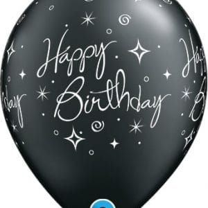 B.11'' HAPPY BIRTHDAY NOIR METAL P50