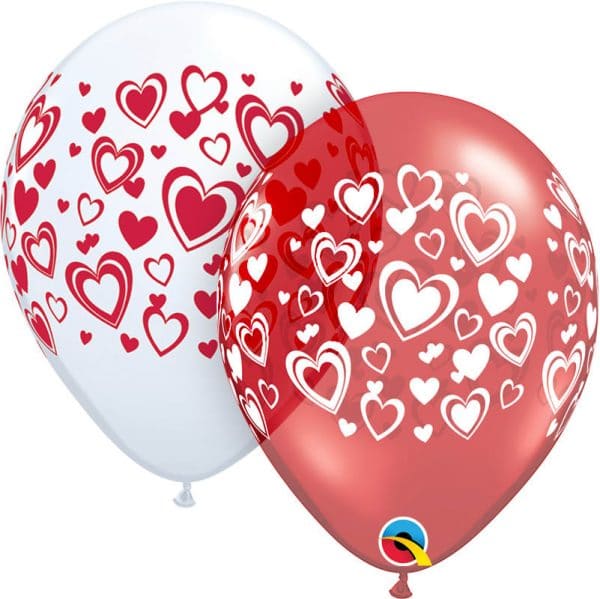 B.11'' DOUBLE HEARTS P/50