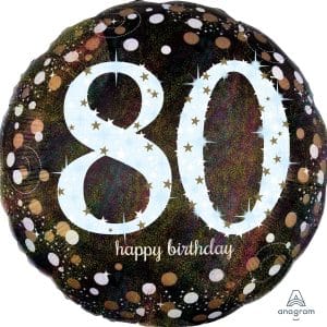 M.28'' CHIFFRE 80 SPARKLING BIRTHDAY H/S