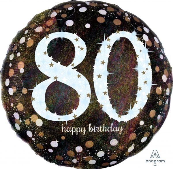 M.28'' CHIFFRE 80 SPARKLING BIRTHDAY H/S