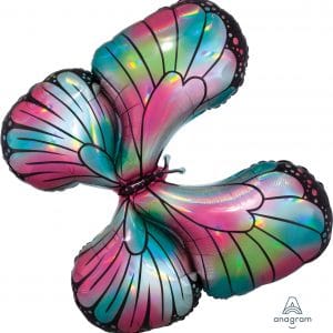 M.30'' PAPILLON TEAL/ROSE IRIDESCENT H/S