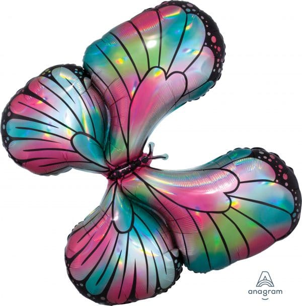 M.30'' PAPILLON TEAL/ROSE IRIDESCENT H/S