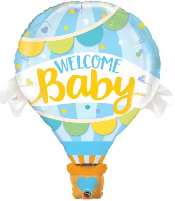 M.42'' WELCOME BABY BALLON BLEU H/S