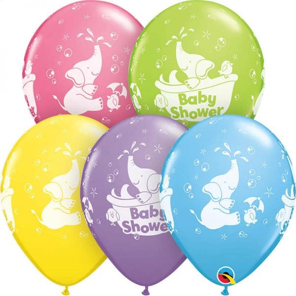 B.11'' BABY SHOWER ELEPHANT ASS P/50