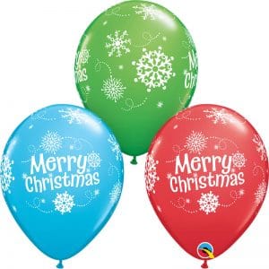B.11'' MERRY CHRISTMAS SNOWFLAKES P/50
