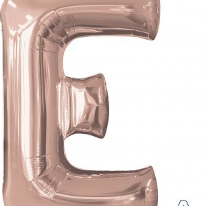M.34'' LETTRE E ROSE GOLD H/S