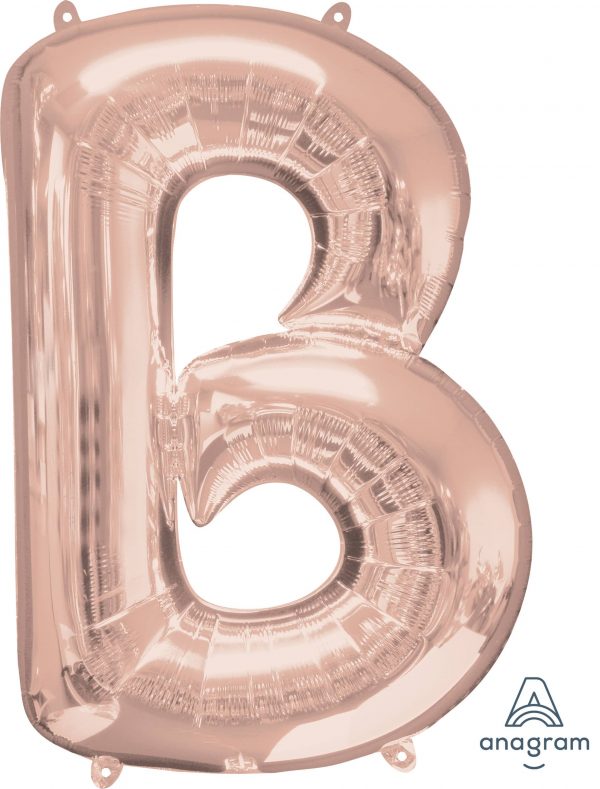 M.34'' LETTRE B ROSE GOLD H/S