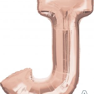 M.34'' LETTRE J ROSE GOLD H/S