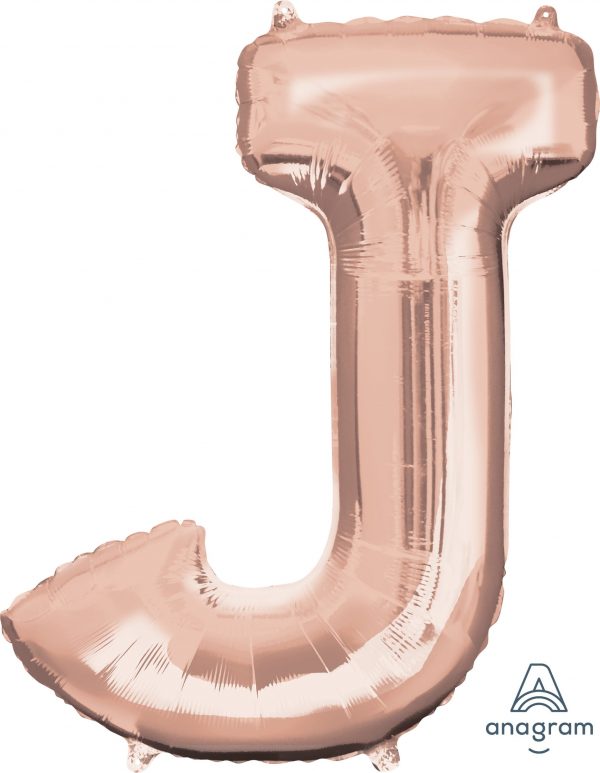 M.34'' LETTRE J ROSE GOLD H/S