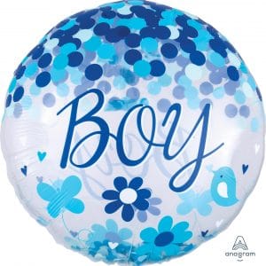 M.28'' CONFETTI BALLON BABY BOY