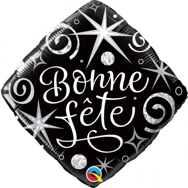M.18'' BONNE FETE NOIR