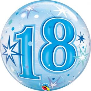 M.22'' CHIFFRE 18 BLEU BUBBLES