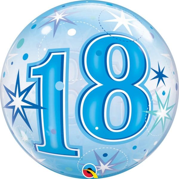 M.22'' CHIFFRE 18 BLEU BUBBLES