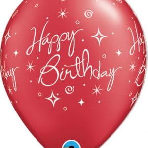 B.11'' HAPPY BIRTHDAY ROUGE PERLÉ P50