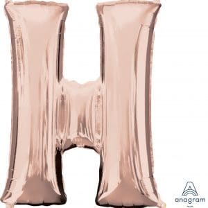 M.34'' LETTRE H ROSE GOLD H/S