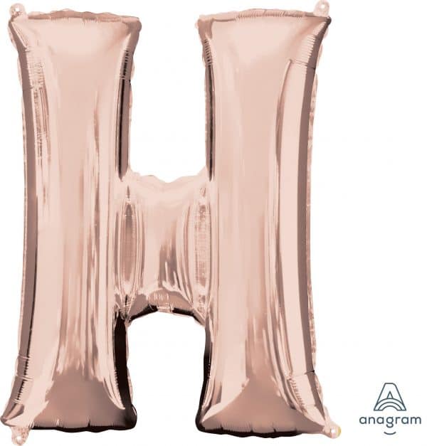 M.34'' LETTRE H ROSE GOLD H/S