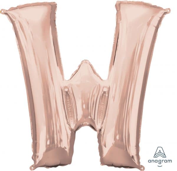 M.34'' LETTRE W ROSE GOLD H/S