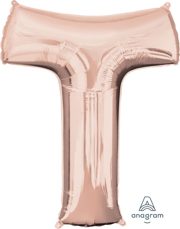 M.34'' LETTRE T ROSE GOLD H/S
